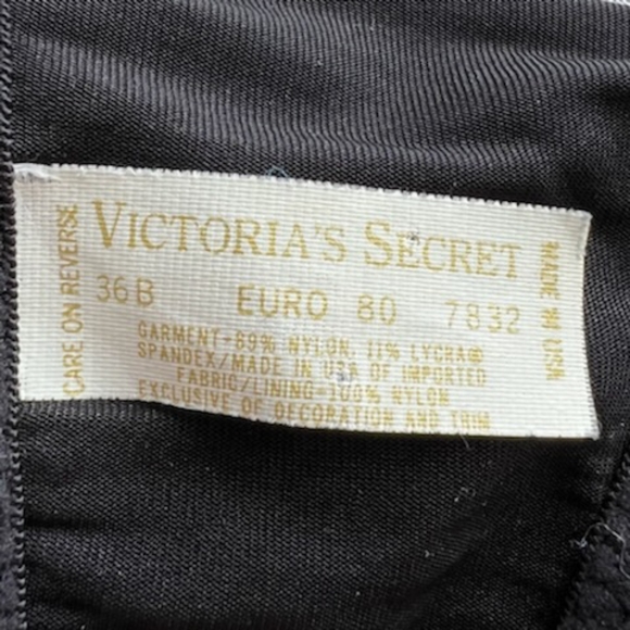 VICTORIAS SECRET GOLD LABEL VINTAGE BLACK LACE CORSET SIZE 36B - Picture 14 of 16